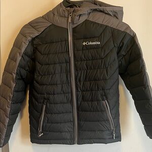 Columbia Kids Puffer Jacket in Black and Gray
